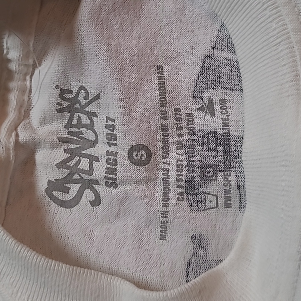 Spencer's Stoned To The Bone White Long Sleeve Graphic Tee Size Small - Picture 4 of 4
